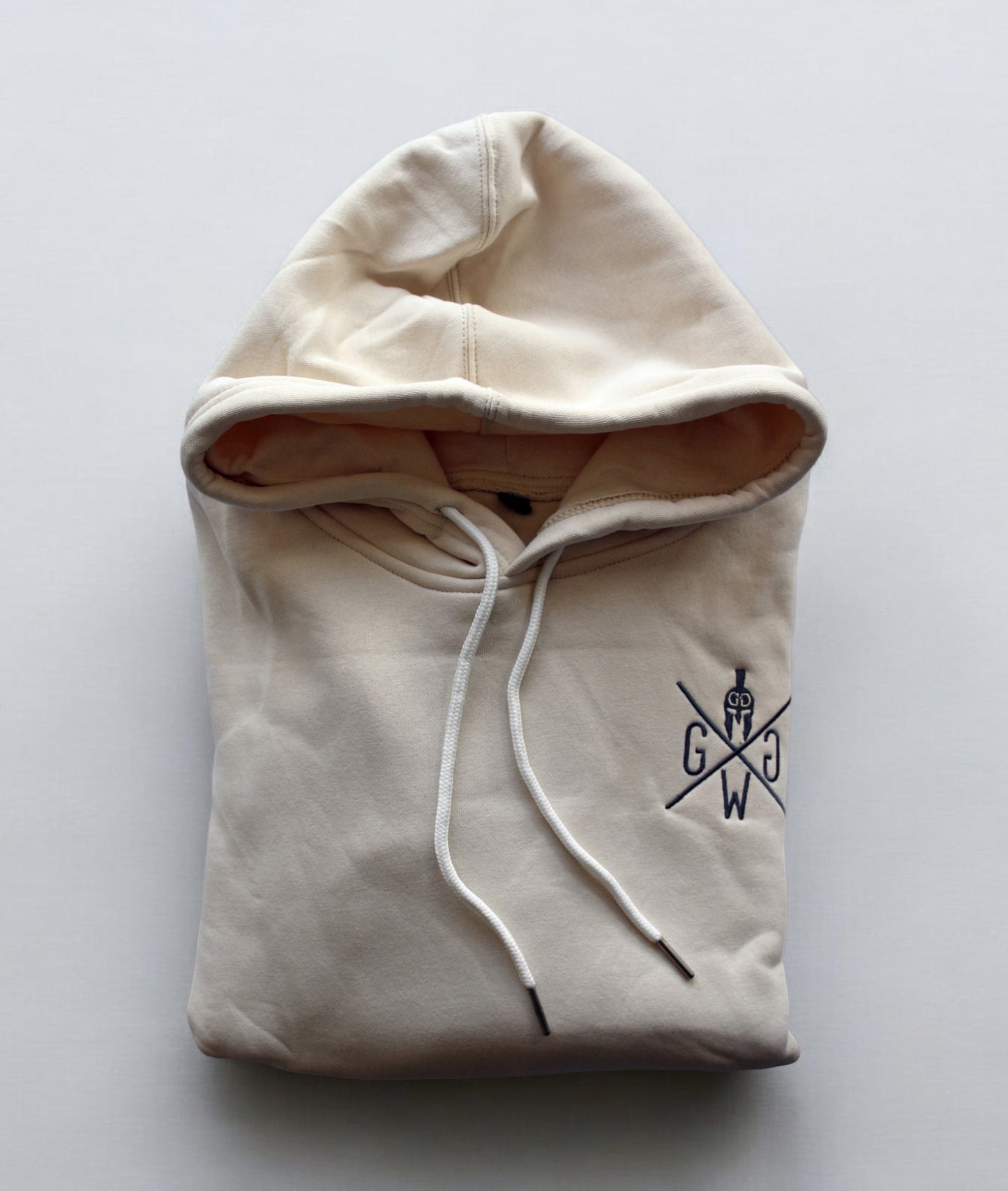 Vielseitiger Herren Hoodie in Off White für Workouts, Freizeit und sportliche Aktivitäten