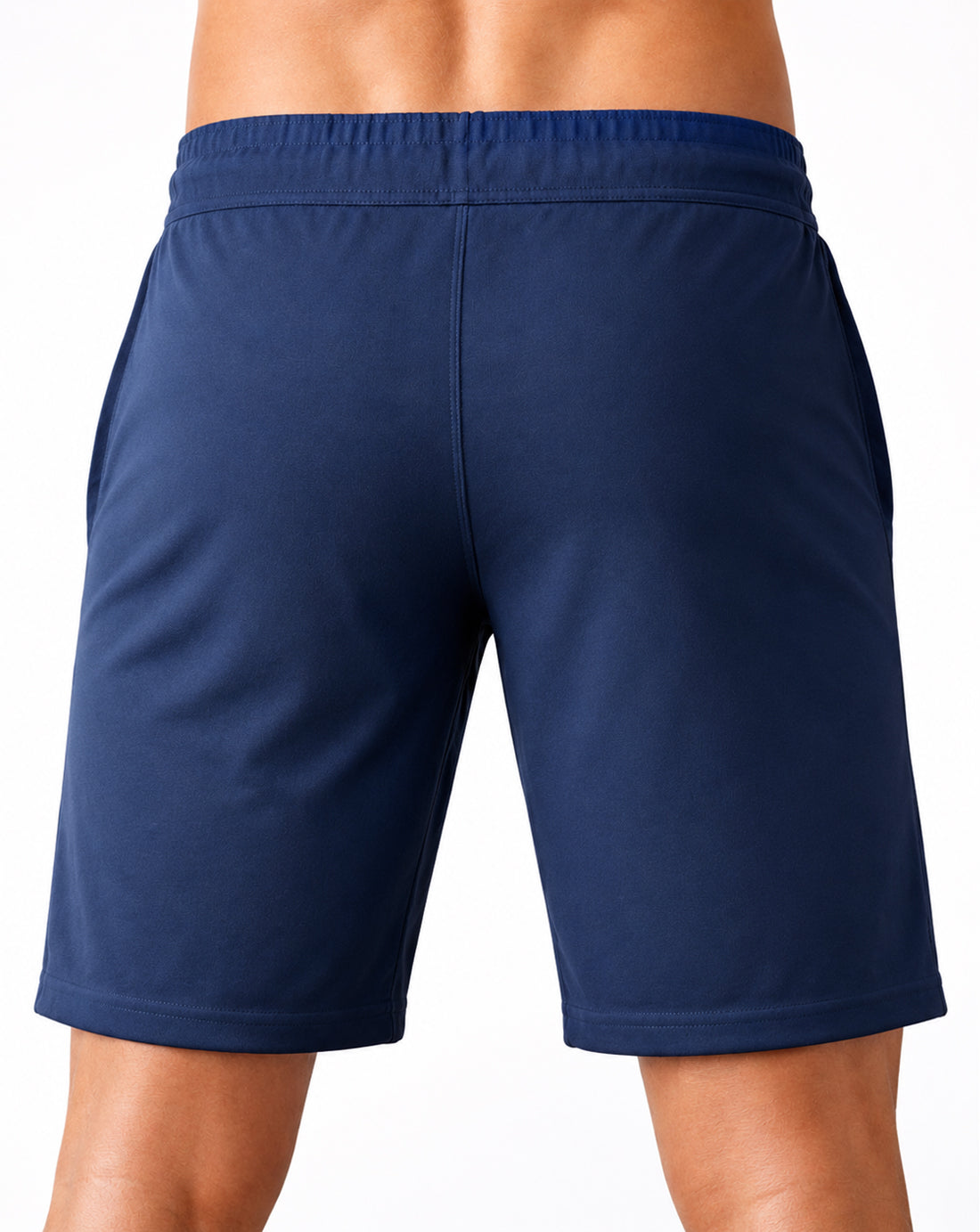 Gym Shorts navy blau Herren von Gym Generation Rückansicht – leichte Fitness Shorts für Workout, Training und Fitnessstudio