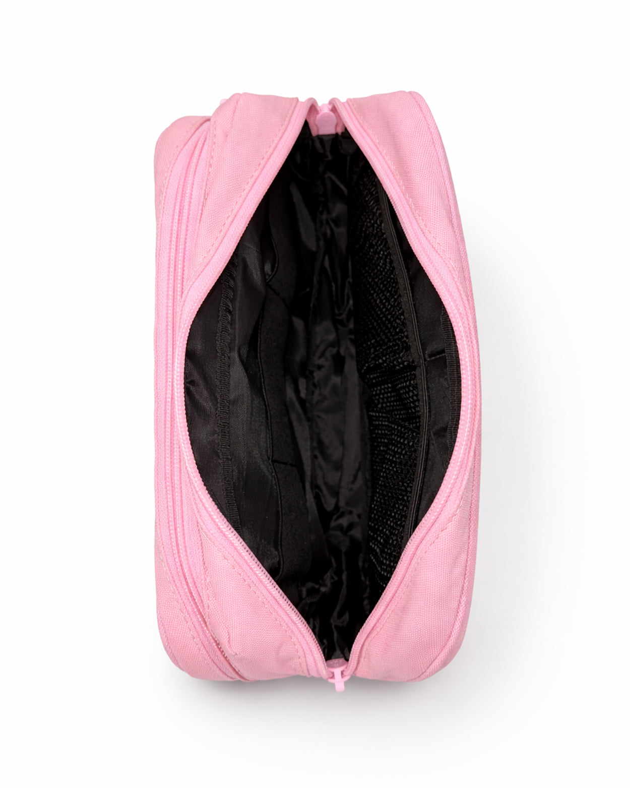 Damen Necessaire Pink mit mehreren Innenfächern und Reissverschluss – Kulturbeutel für Kosmetik, Gym und Reisen