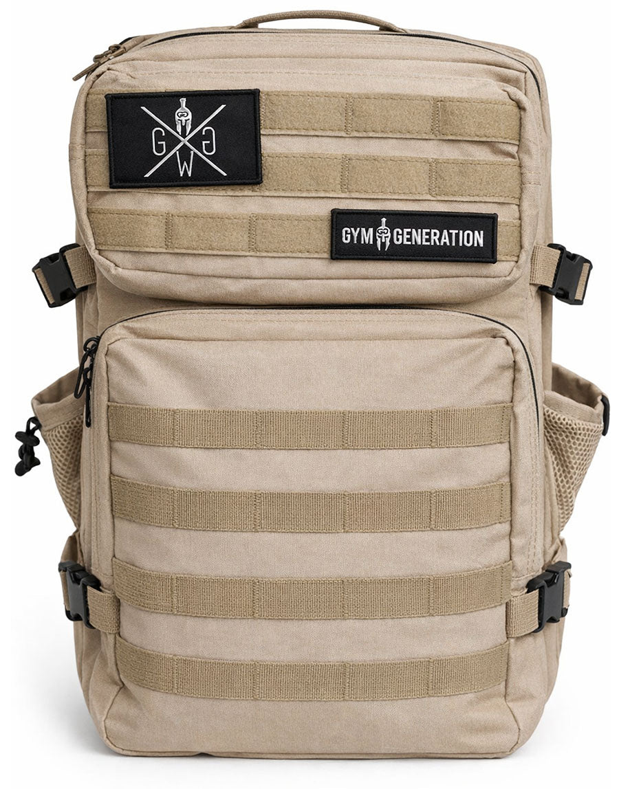 Adventurer Gym Rucksack Off White 45L mit Schuhfach – Gym Generation