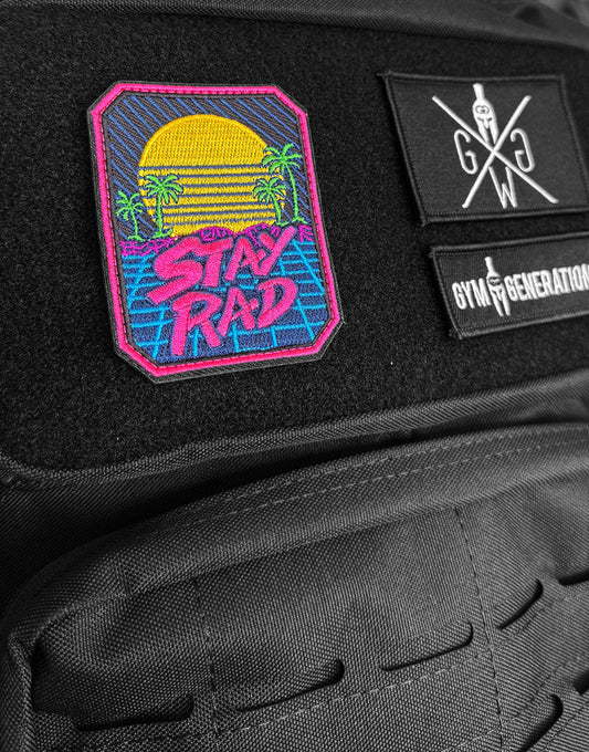 Gym Patch mit Klettverschluss – stylischer Stay Rad Patch für dein Equipment