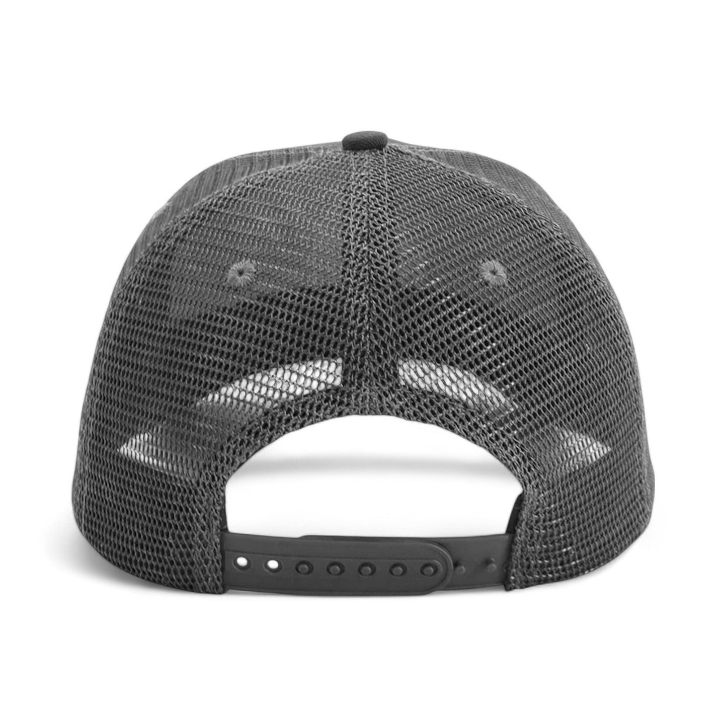 Dunkelgraue Trucker Cap Urban von Gym Generation in der Rückansicht mit Netz und Snapback-Verschluss