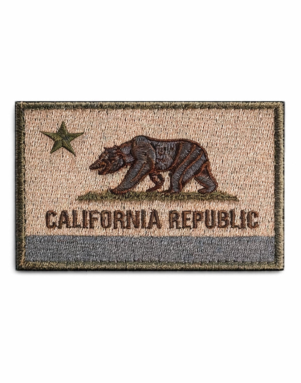 California Republic Patch in Gold von Gym Generation – edles Design mit hochwertigem Klettverschluss, perfekt für Kleidung und Accessoires mit Stil.