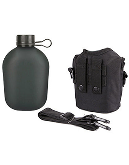 Drinking Bottle with Case - Black