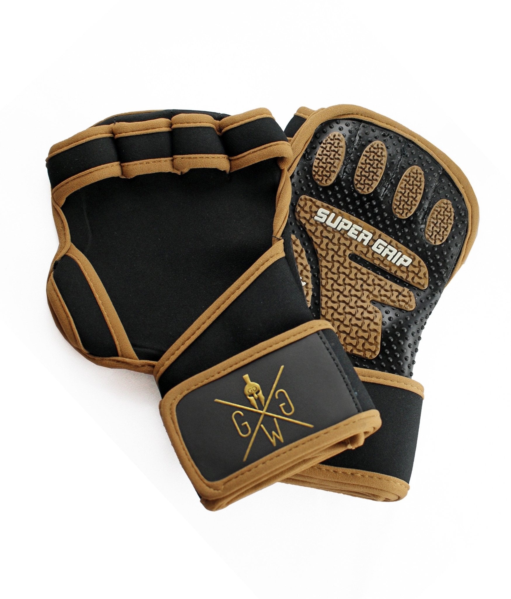Professional fitness gloves with bandages and super grip – Gym