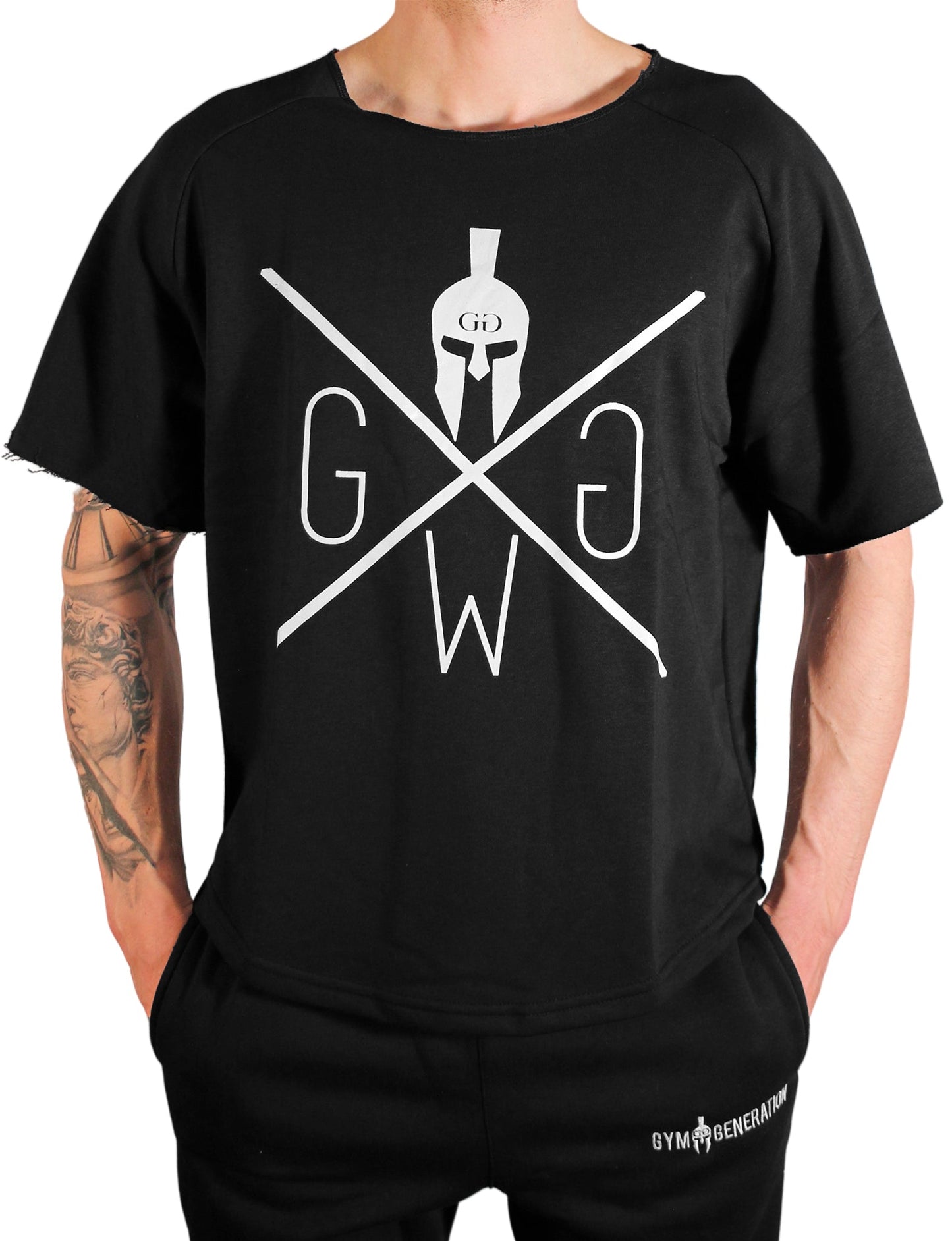 Fitness Oversized Shirt Schwarz – Gym Generation Pump Cover mit extra weitem Schnitt für maximale Bewegungsfreiheit und Komfort beim Training.