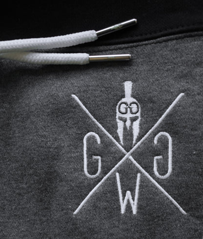 Sleeveless Hoodie "Gym Warriors" - Black