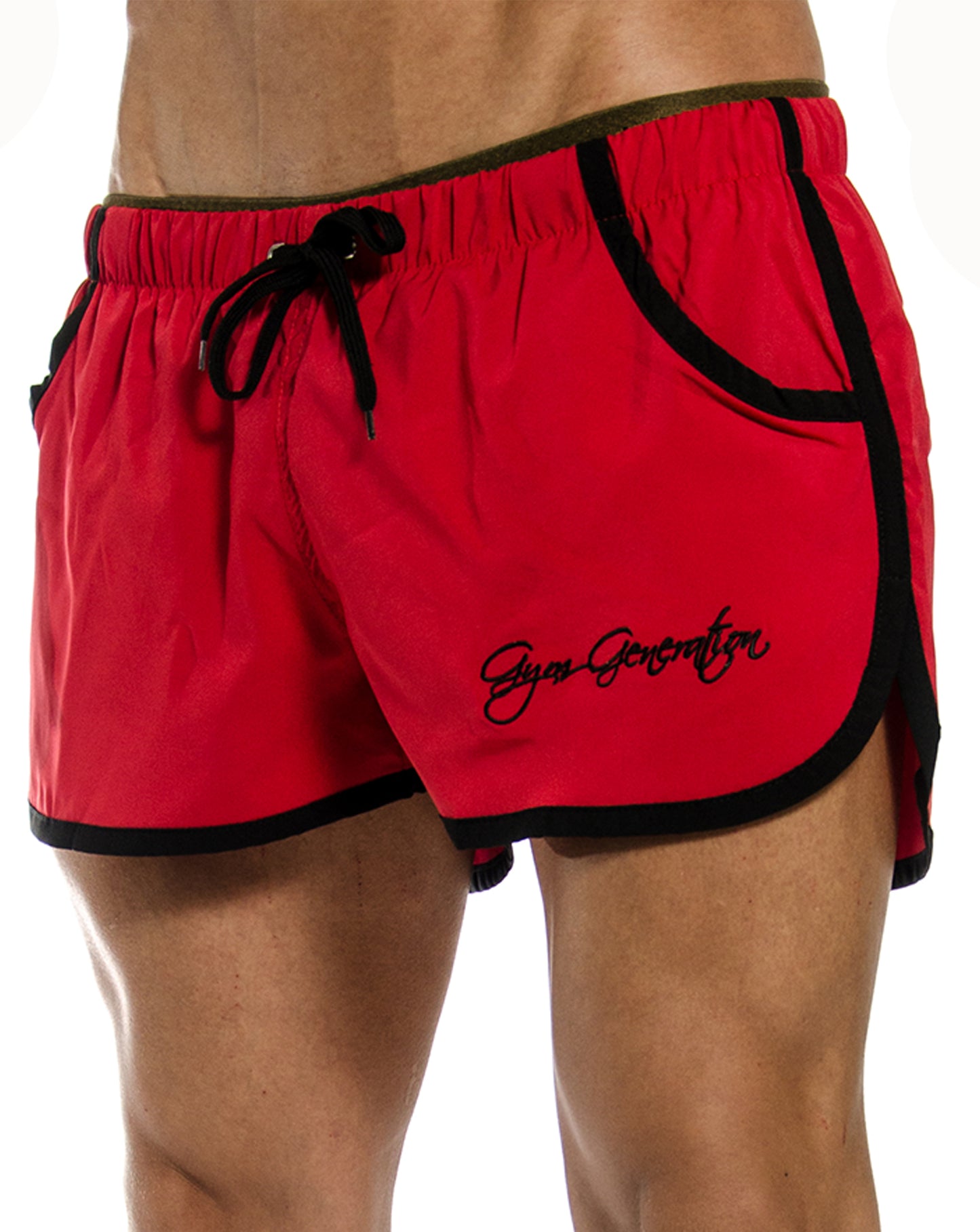 Gym Generation Aesthetic Gym Shorts in Rot, mit atmungsaktivem Material und optimaler Beinfreiheit für intensives Training