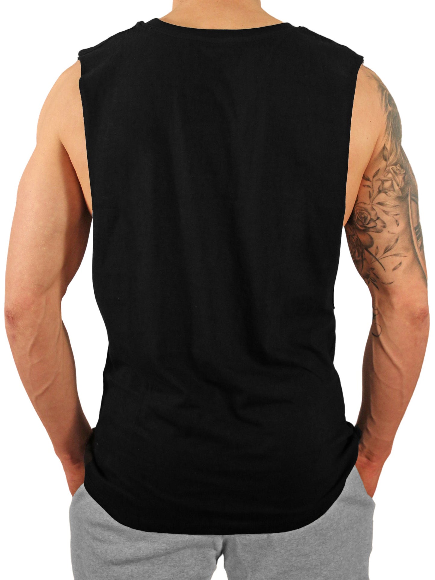 Fitness Drop Arm Tank von Gym Generation – ideal für heiße Tage und intensives Training.