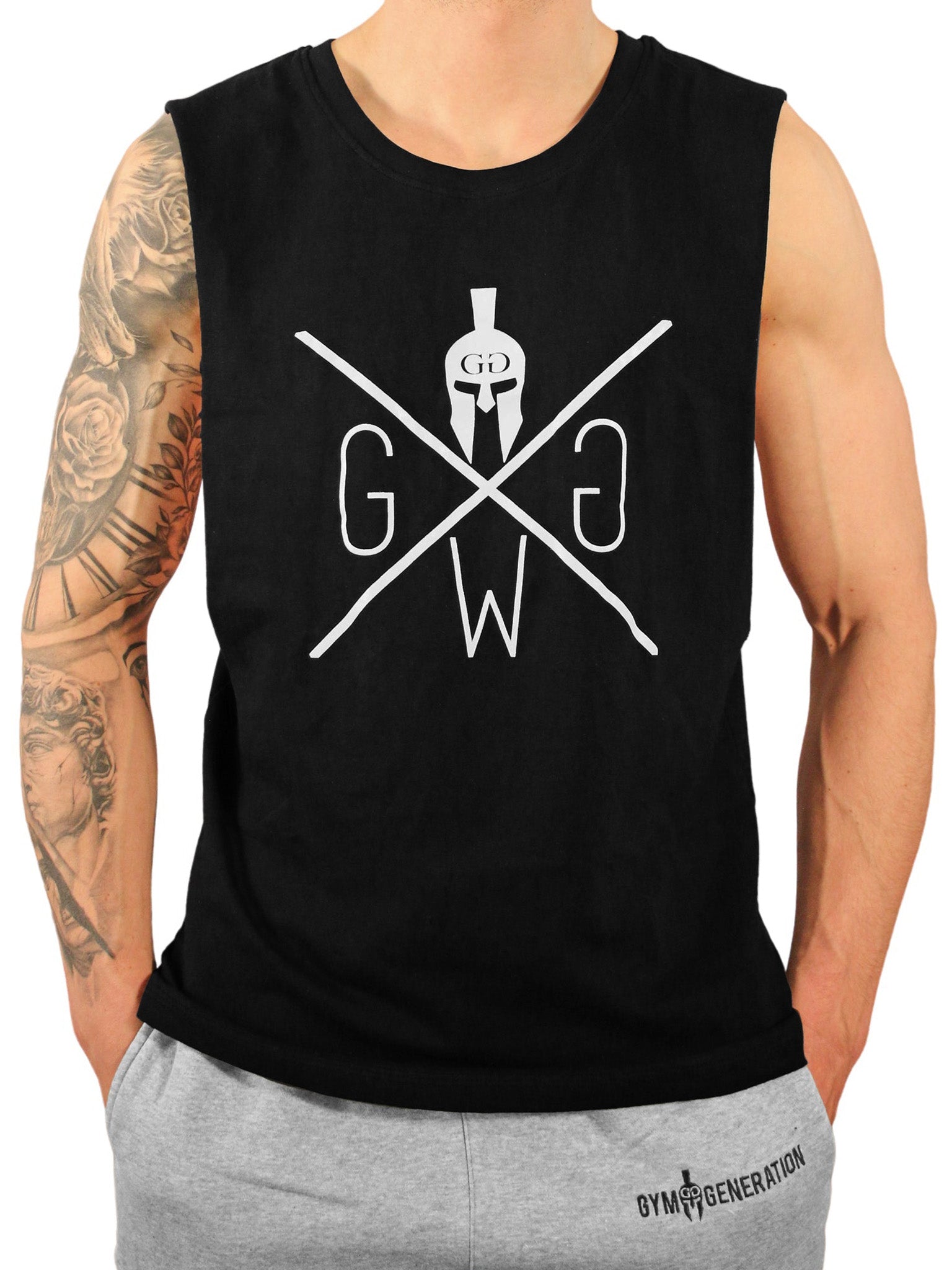 Gym Generation Tank Top in Schwarz – dein Go-To für Sommer Workouts.
