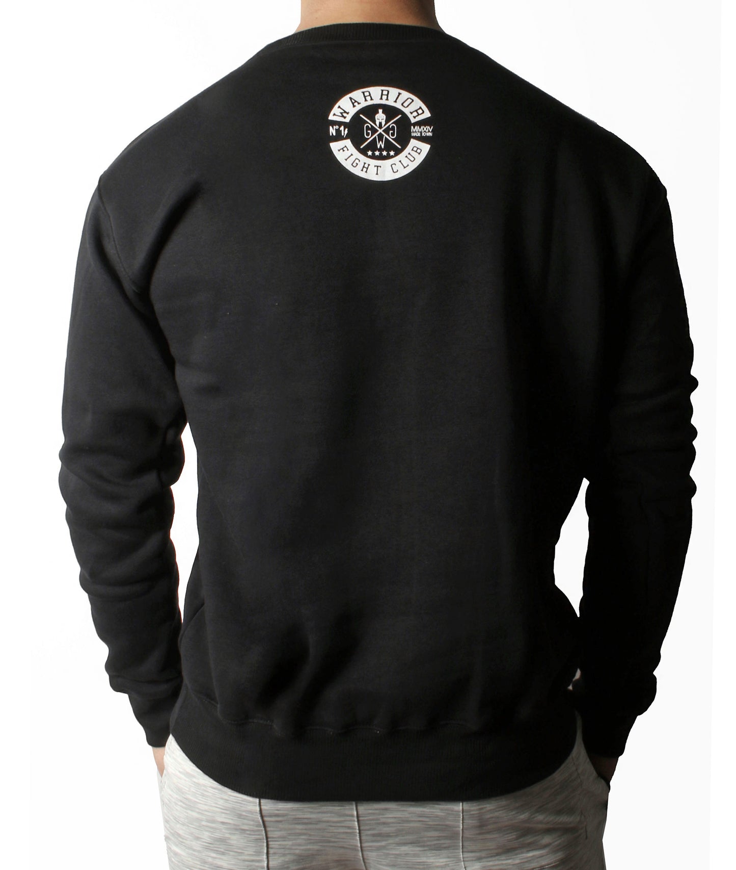 Urbanes Fight Club Sweatshirt aus Baumwolle, ideal für Fitness und Streetwear-Looks
