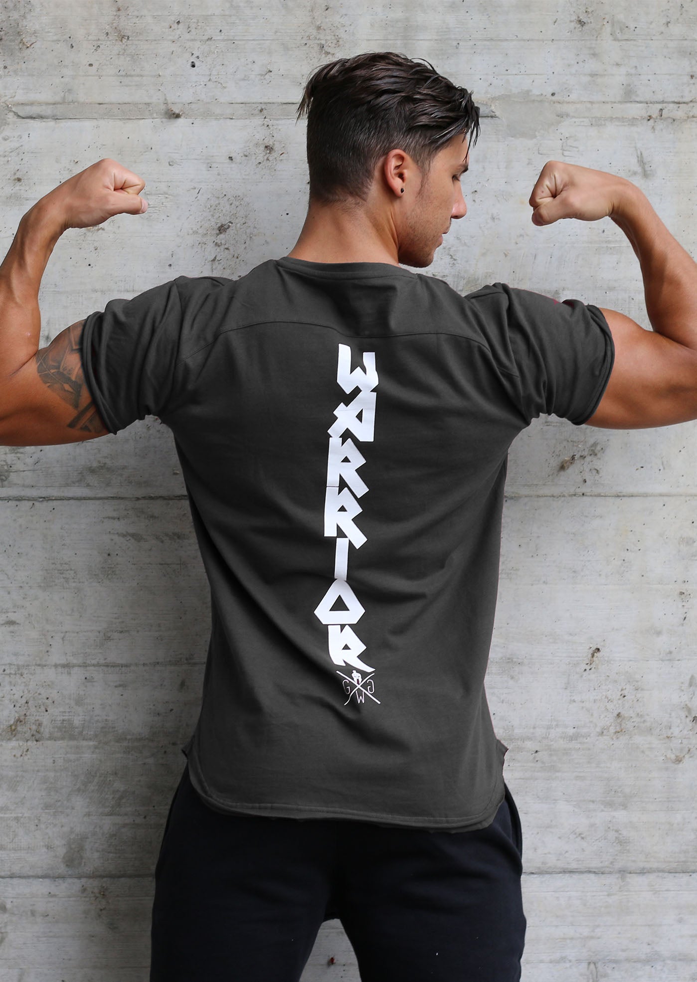 Gym T-Shirt "Fighter" - Dunkelgrau