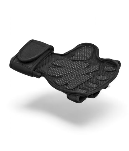 Detailaufnahme der Handfläche der Gym Generation Fitness Handschuhe mit rutschfestem Design.