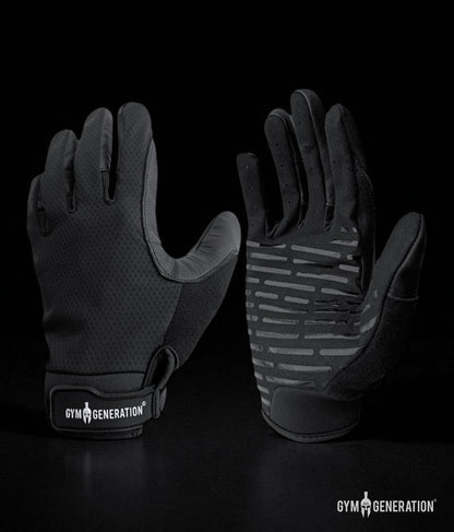 Schwarze Fitness Handschuhe mit Grip von Gym Generation – Trainingshandschuhe für Gym, Outdoor Workouts, Calisthenics und Gewichtheben