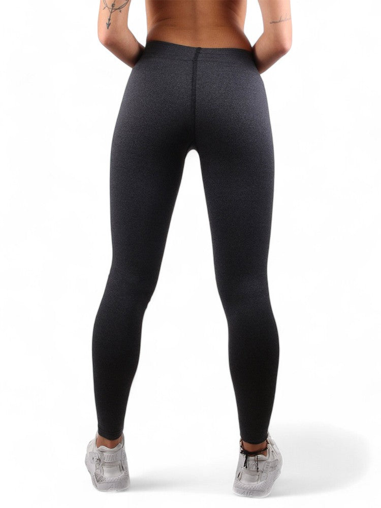 Schwarze Gym Generation Sportleggings für Damen, aus hochwertigem Stoff, ideal für Fitness, Yoga und Freizeit.