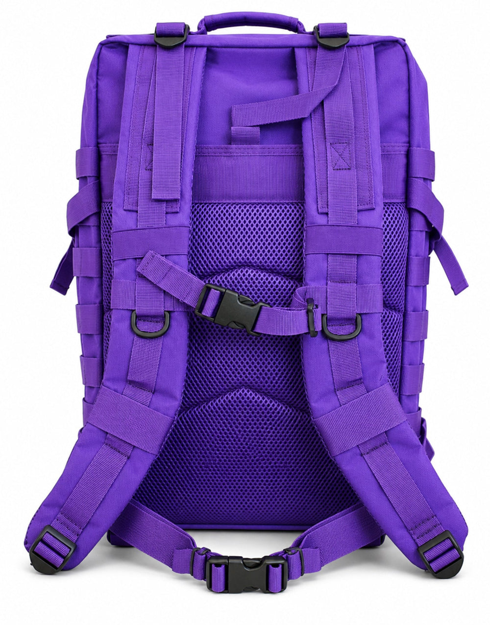 Gym Generation Fitness Rucksack Retro Purple in Violett mit gepolsterten Schulterträgern, Rückansicht