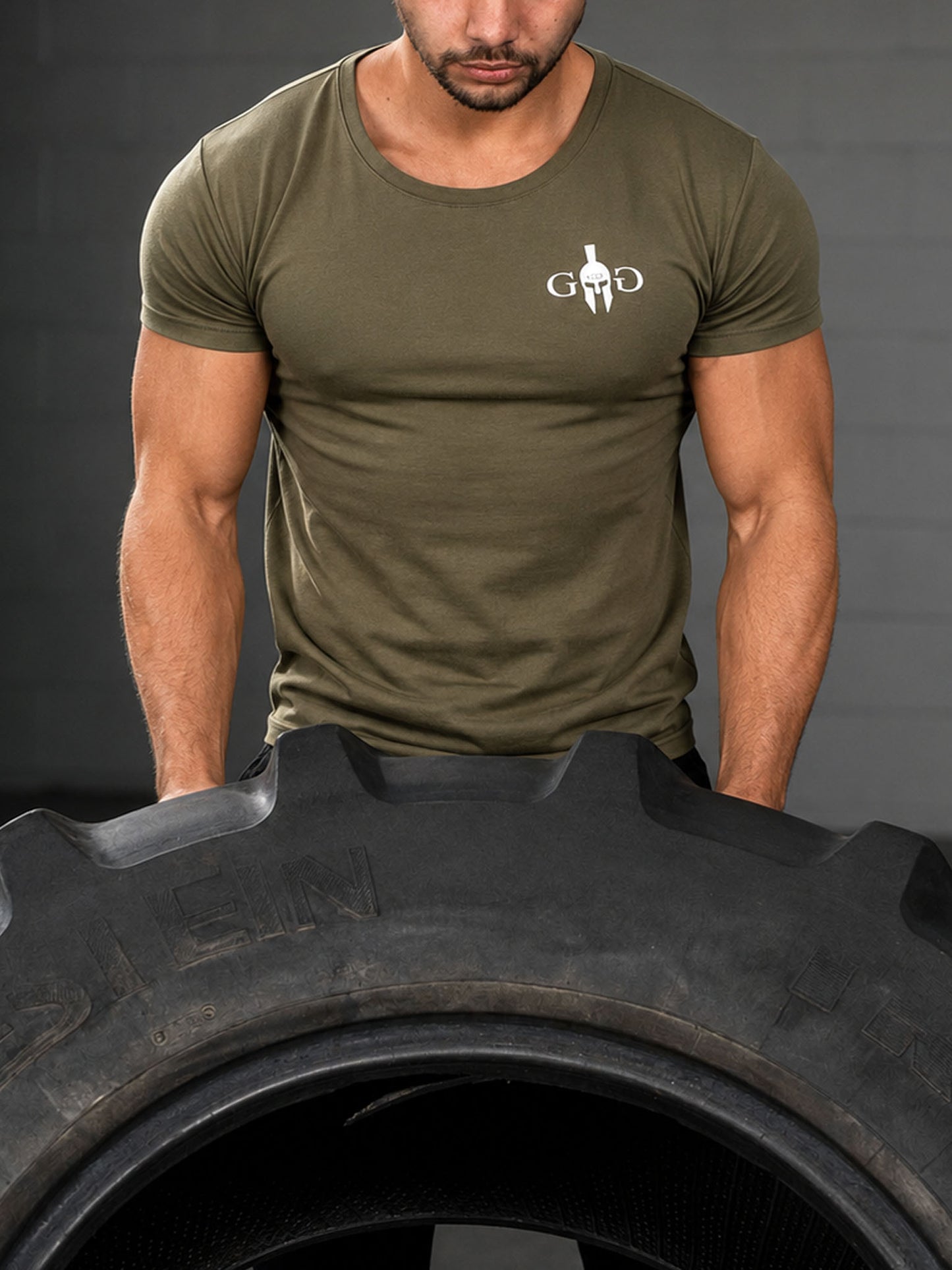 Workout T-Shirt 'Club' - Olive