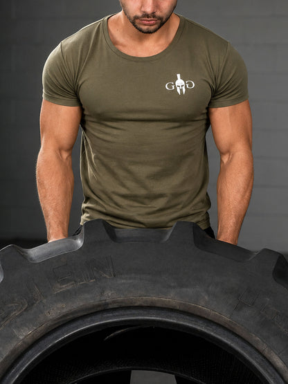 Workout T-Shirt 'Club' - Olive