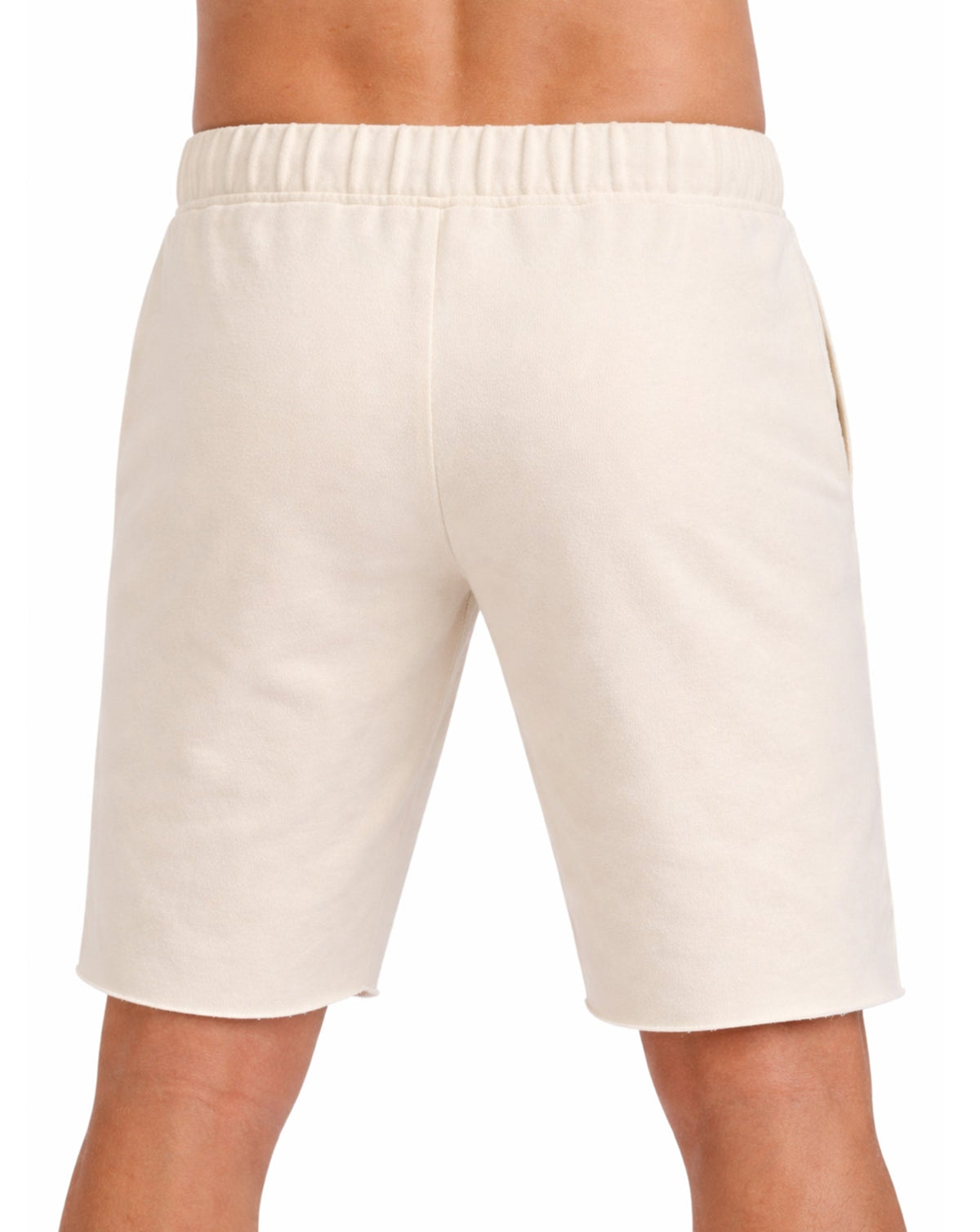 Gym Shorts beige Herren Gym Generation Rückansicht – kurze Fitness Shorts für Gym, Training, Workout und Freizeit