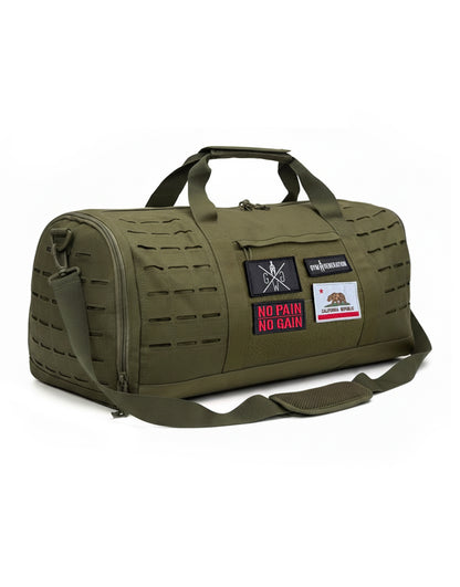 Olive Sporttasche mit Schuhfach von Gym Generation – langlebige Trainingstasche mit viel Stauraum, perfekt für Fitnessstudio, Sport, Reisen & Alltag, personalisierbar.