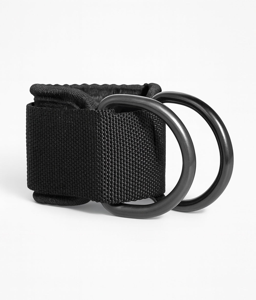 Gym Generation Ankle Strap – gepolsterter Knöchelriemen mit robusten Doppel-D-Ringen für Kabelzugübungen; hochwertiges Fitness-Zubehör für Po-, Bein- und Krafttraining.