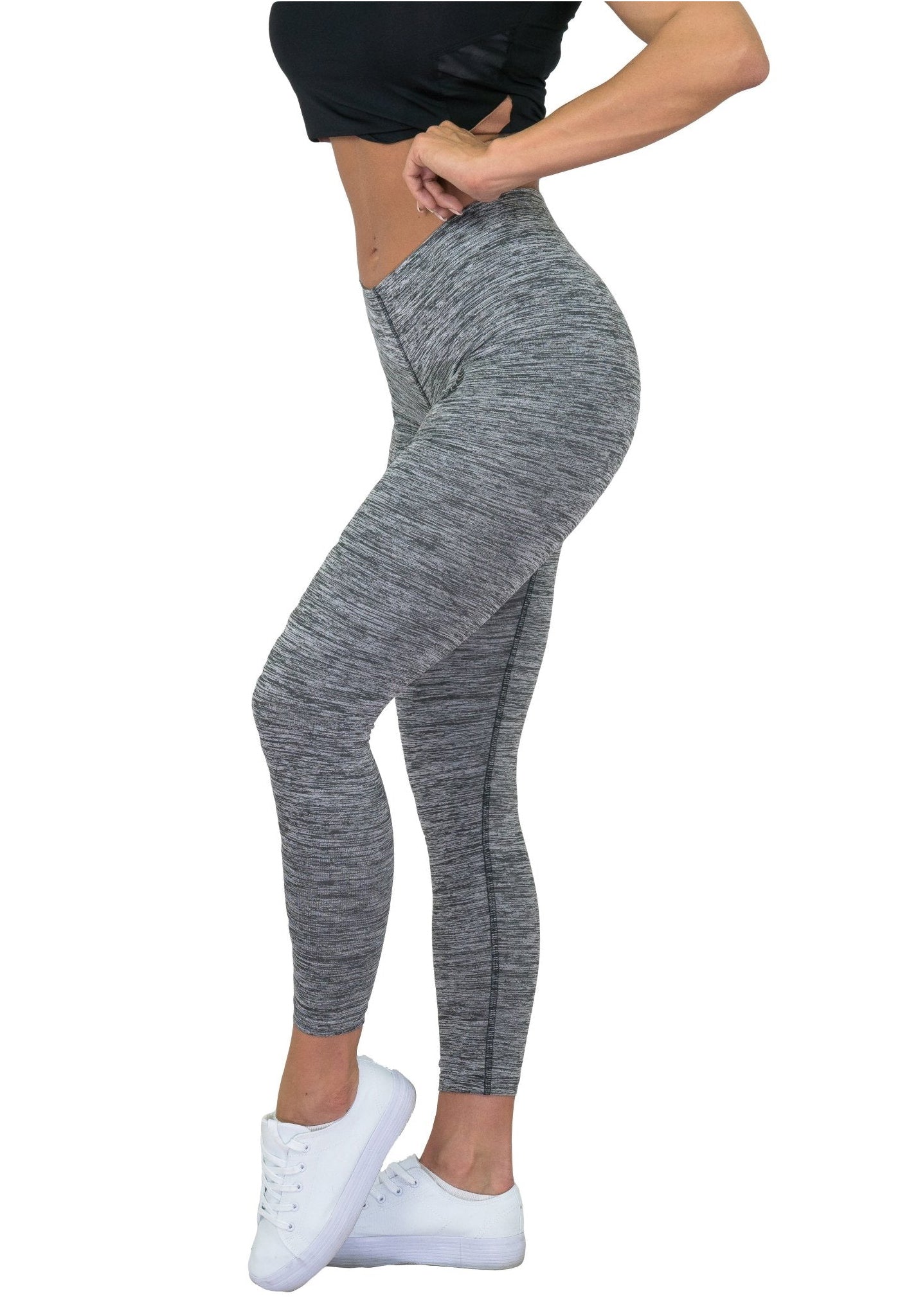 Damen Fitness Leggings in Grau von Gym Generation - Flexibilität und Komfort