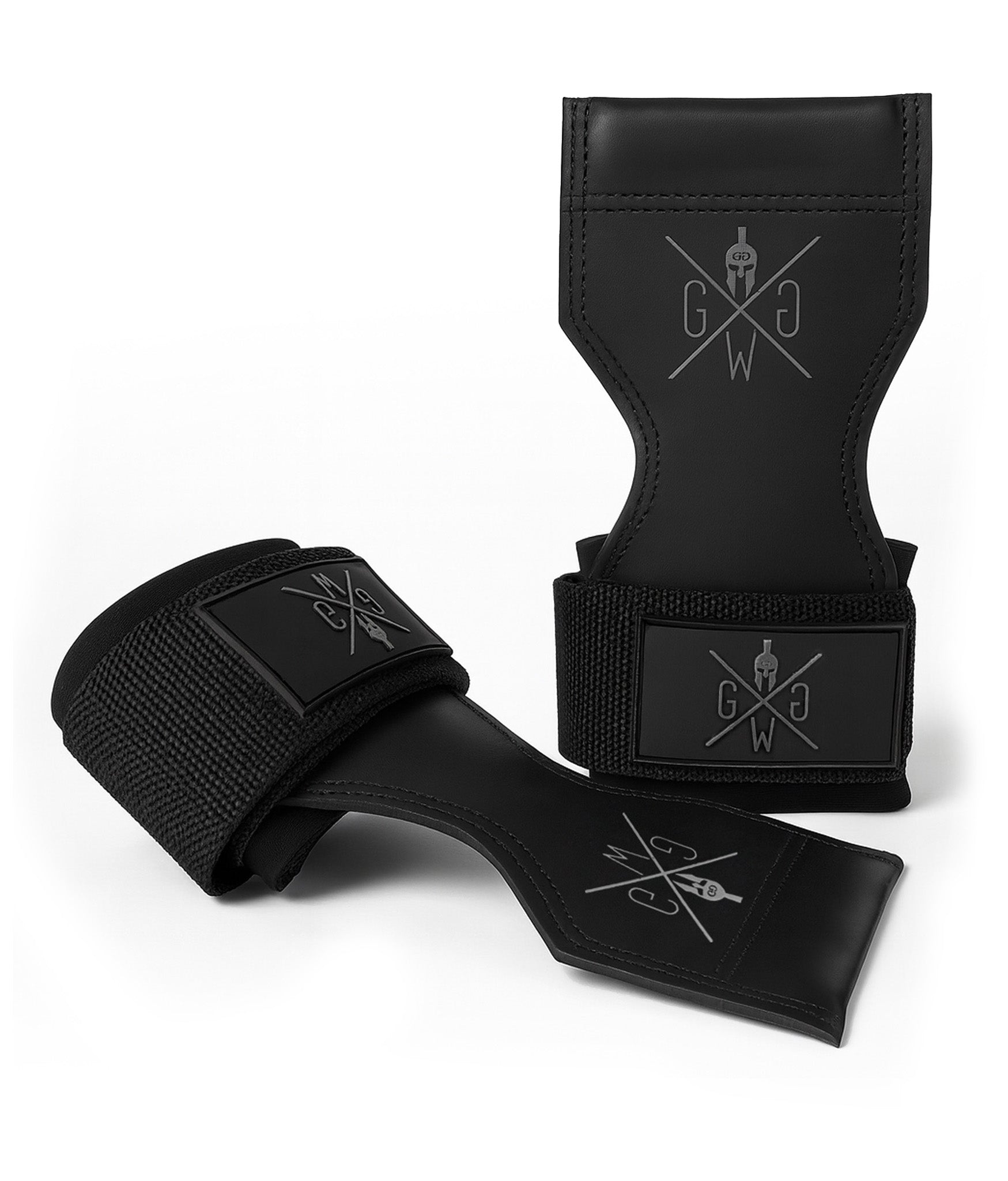 Rutschfeste Gym Generation Lifting Grips mit Anti-Slip Grip Pad aus Polymer und gepolstertem Neopren-Handgelenkband – perfekte Zughilfen für Kreuzheben, Rudern und Pull-Übungen.