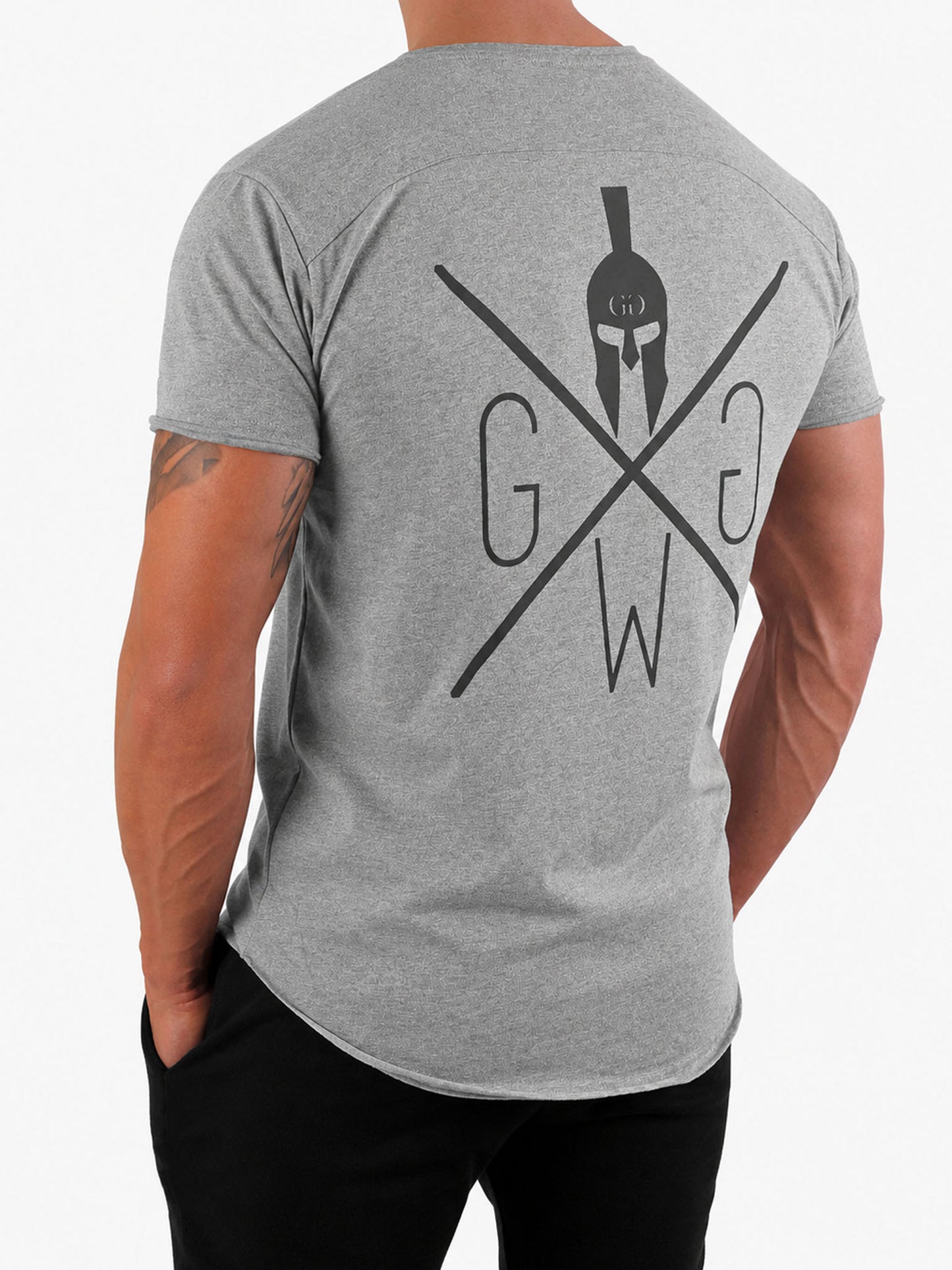 T-shirt de gym 'Warrior' - gris