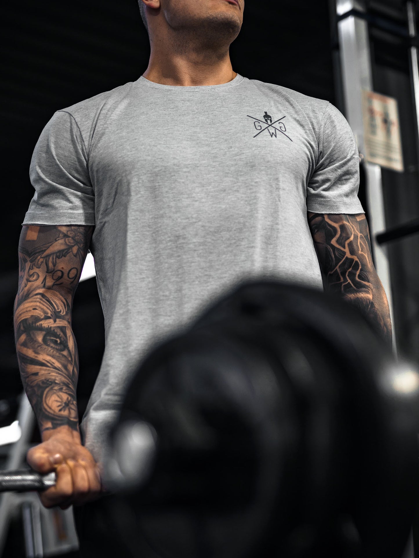 Graues Gym T-Shirt von Gym Generation – Funktionales Herren-Shirt, kombiniert Komfort und Stil, ideal für Workouts und lässige Freizeitlooks.