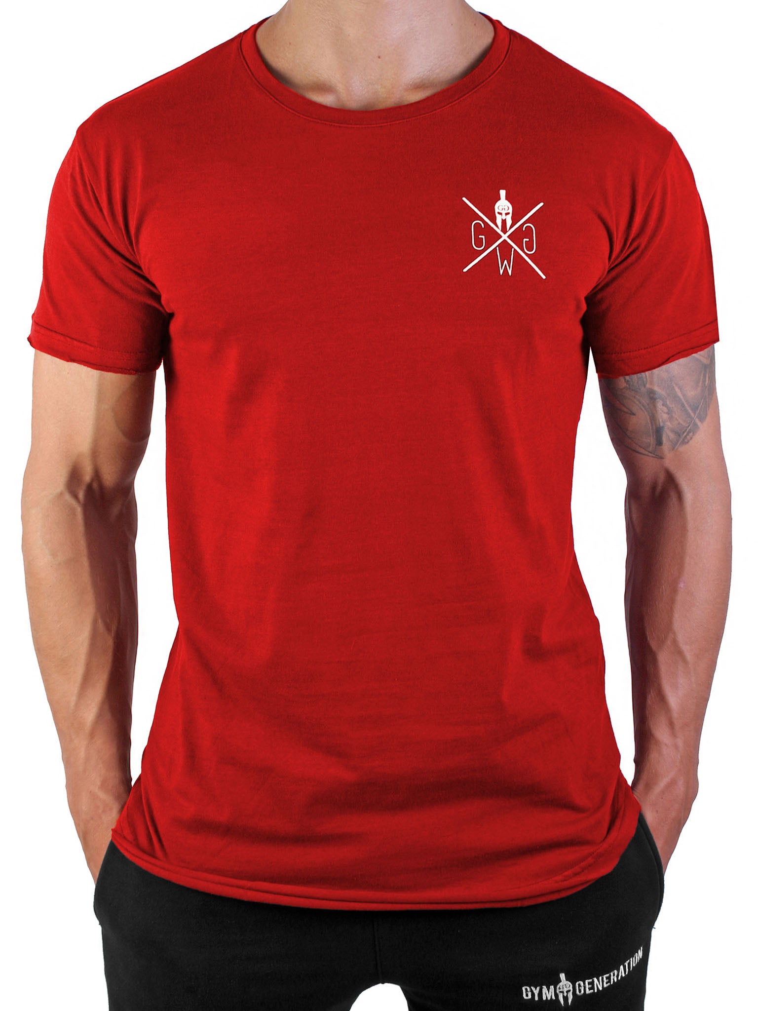 Gym Generation Herren T-Shirt Rot – auffälliges Design mit sportlichem Look und maximalem Komfort, perfekt für Training und Alltag Outfits.