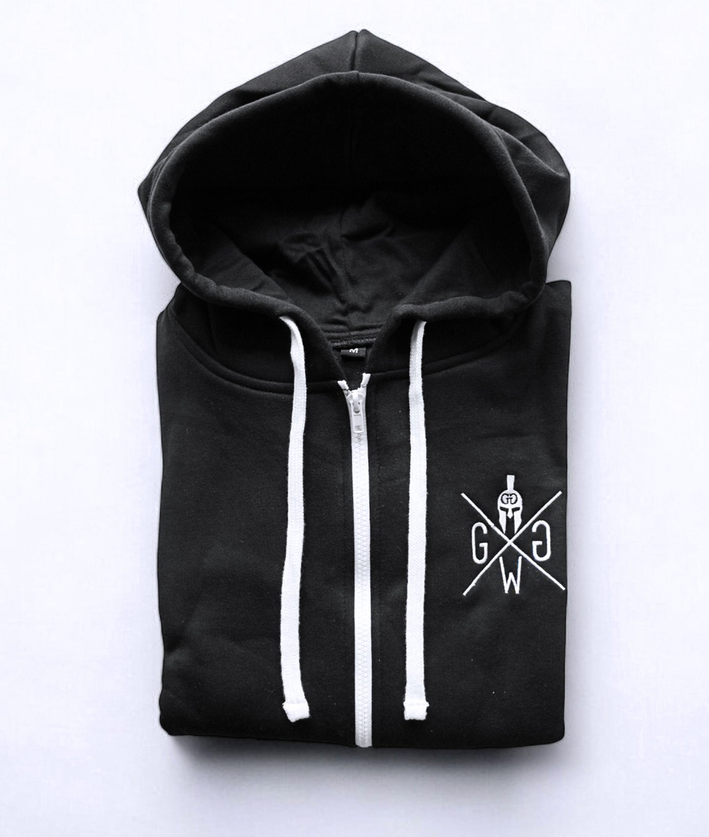 Zip Hoodie "Gym Warriors" - Black