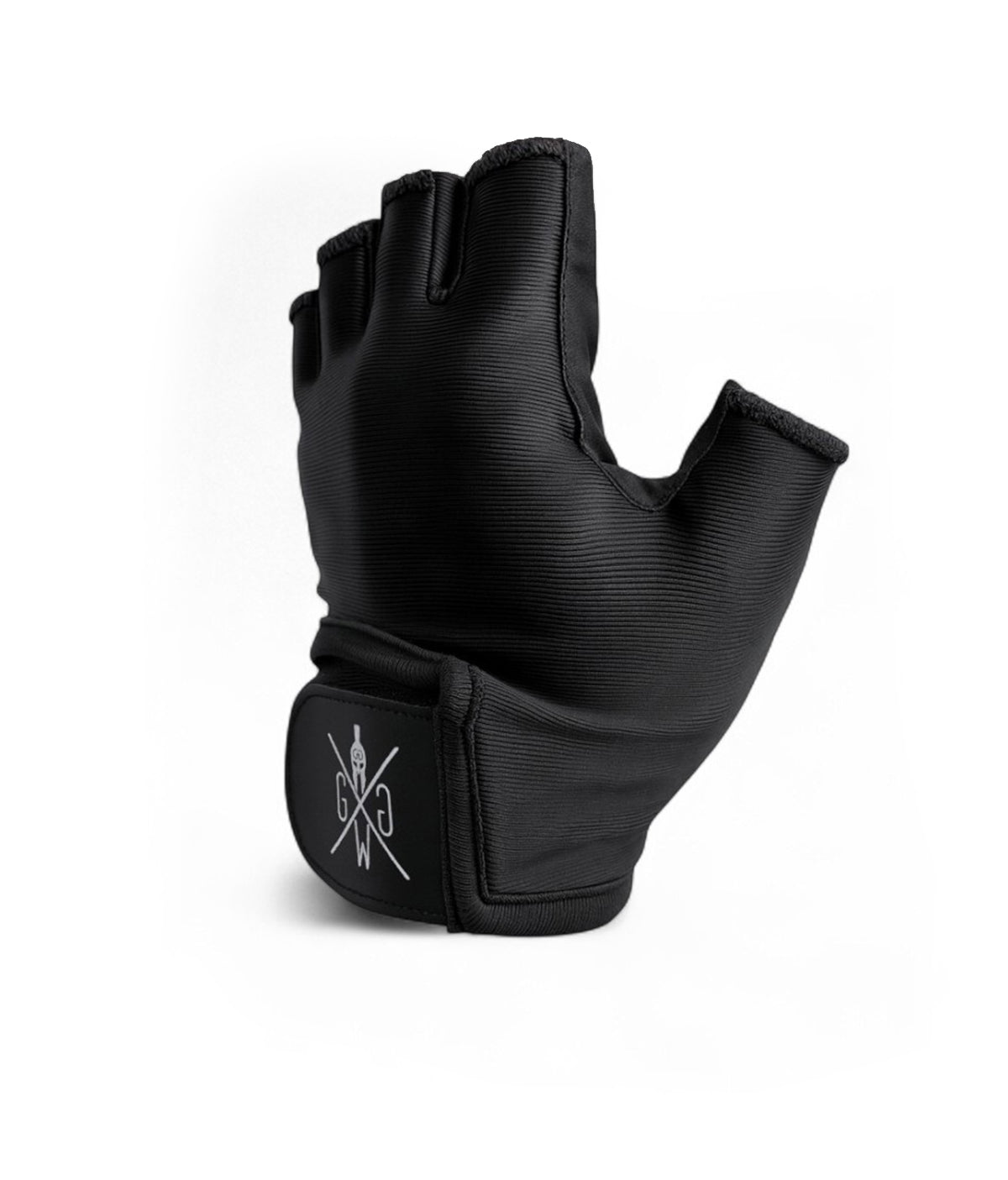Halbfinger Trainingshandschuh schwarz mit gepolsterter Handfläche, Atmungsaktivität, Grip für Fitness, Gym und Gewichtheben