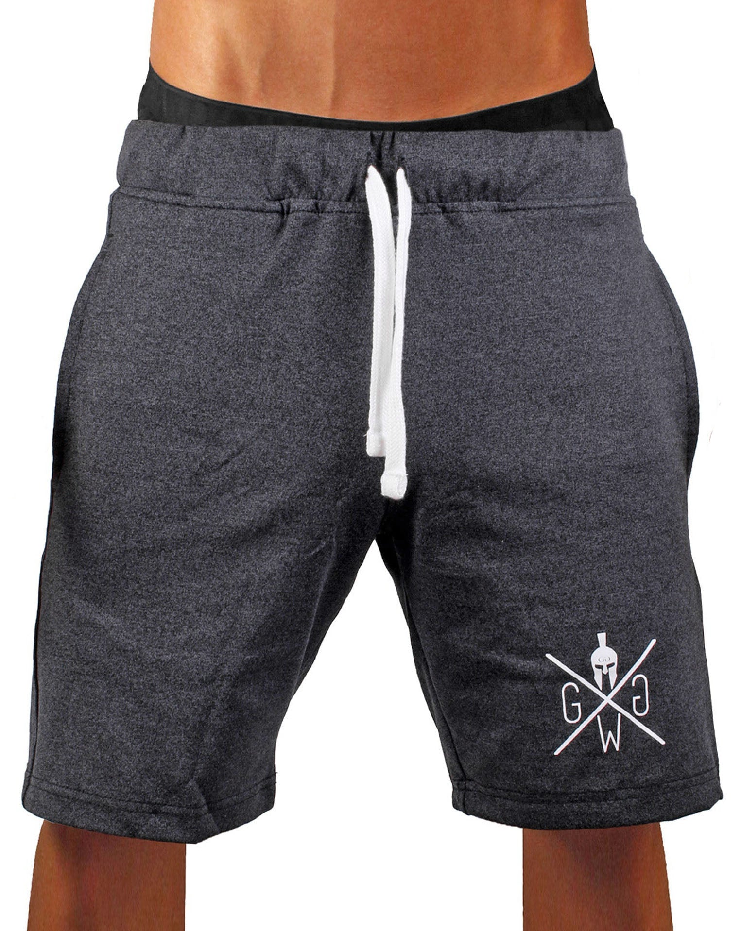 Herren Gym Shorts in Dunkelgrau von Gym Generation, ideal für intensive Workouts und stylische Freizeit-Looks.