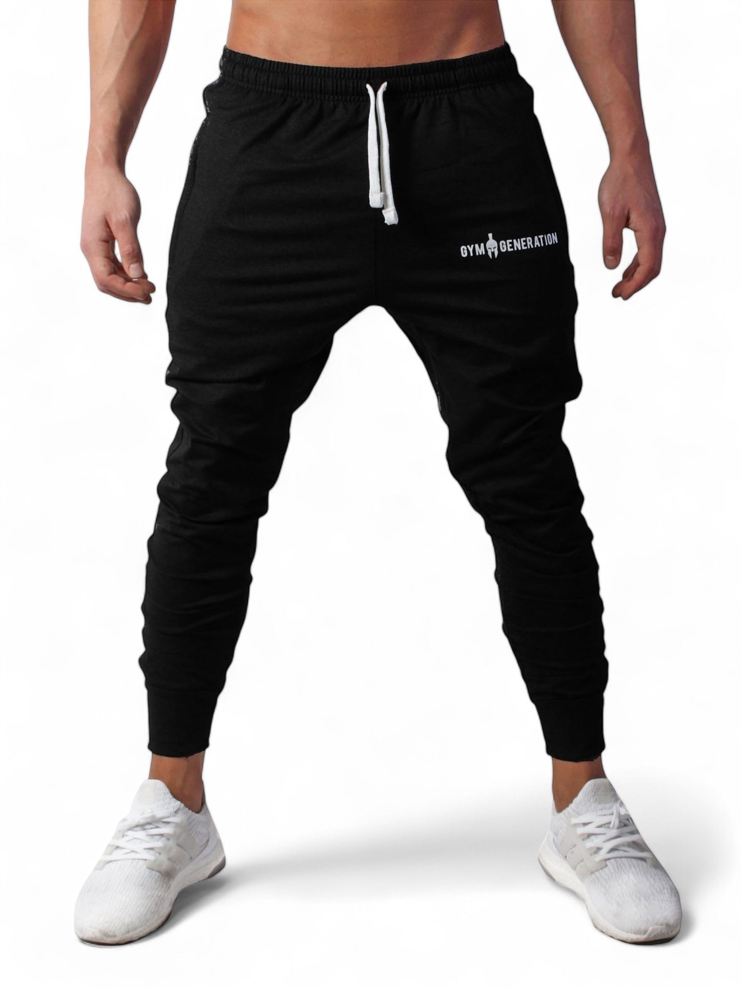 Schwarze Sporthose von Gym Generation für Herren, vielseitig kombinierbar für Sport und Alltag.