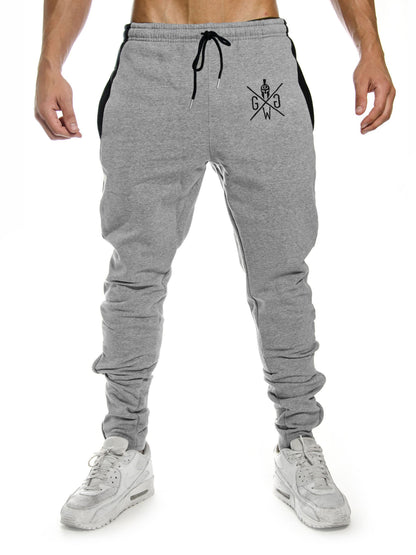 Legacy Sporthose in Grau mit weichem Fleece-Futter für hohen Tragekomfort, ideal für Workouts bei kühleren Temperaturen.