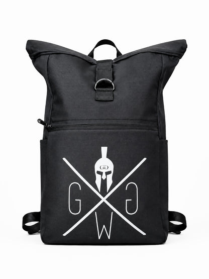 Leichter Sport Rucksack – Gym Bag mit großem Stauraum, seitlichen Taschen und sicherem Reißverschlussfach für Wertsachen.