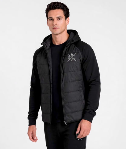 Hybrid Athlete Jacke – leichte Trainingsjacke mit Kapuze