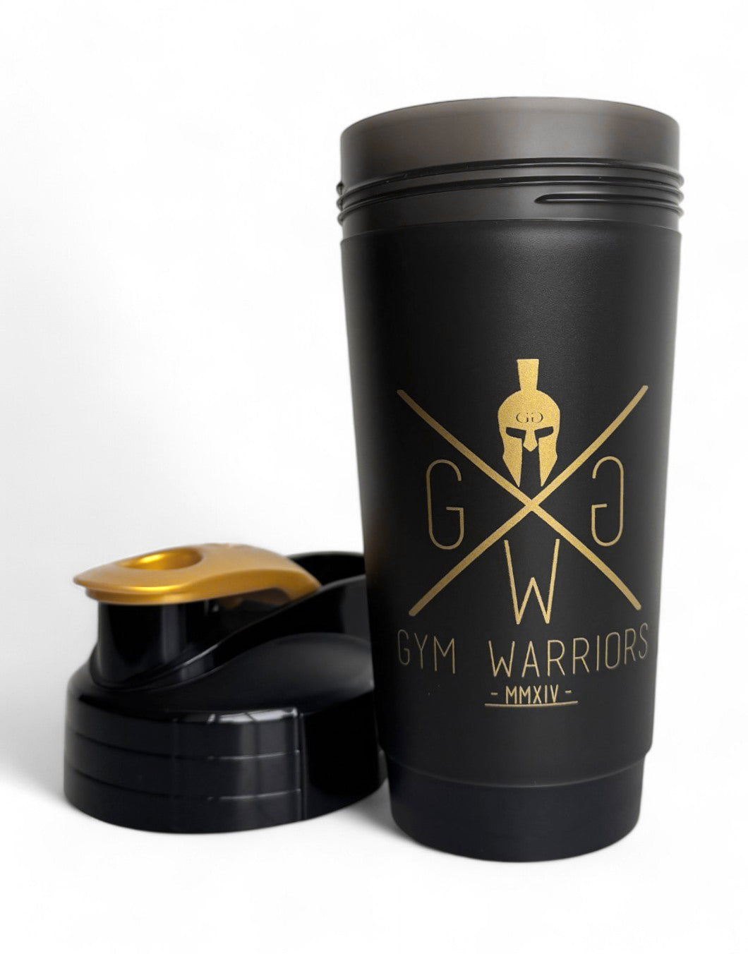 Edler Shaker Schwarz-Gold – Gym Generation Protein Shaker, ideal für Fitness und Training, mit stilvollem Design und 700 ml Fassungsvermögen.