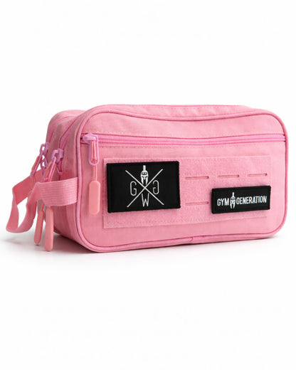 Stylisches Damen Necessaire Pink mit modernem Design und Reissverschlüssen – ideal für Kosmetik und Travel