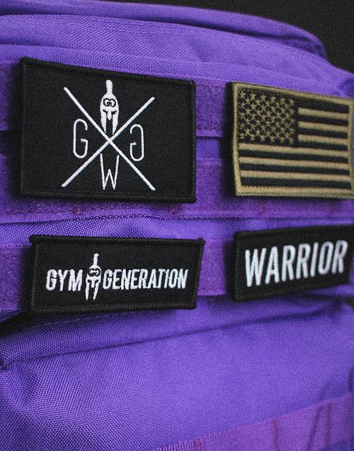 Individuelle Patches mit Klettverschluss für deinen Rucksack – Mach deinen Gym Generation Rucksack einzigartig mit unseren Klettverschluss Patches.