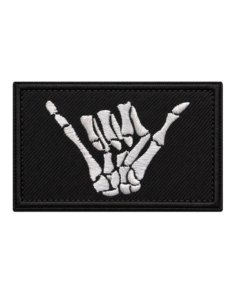 Shaka Hand Patch mit Klettverschluss – gesticktes Hang Loose Symbol für Gear und Bekleidung