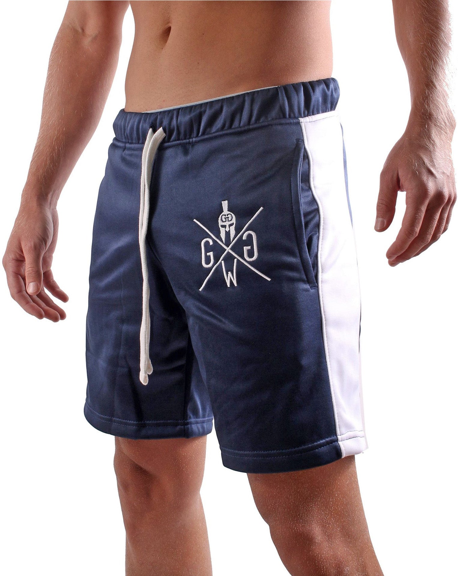 Bequeme und funktionale Sport Shorts von Gym Generation, mit elastischem Bund und Kordelzug für individuelle Passform.