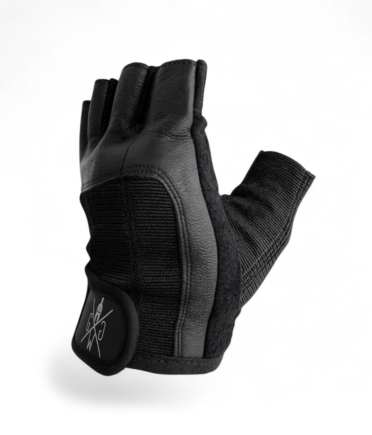Leather Gym Gloves - Black