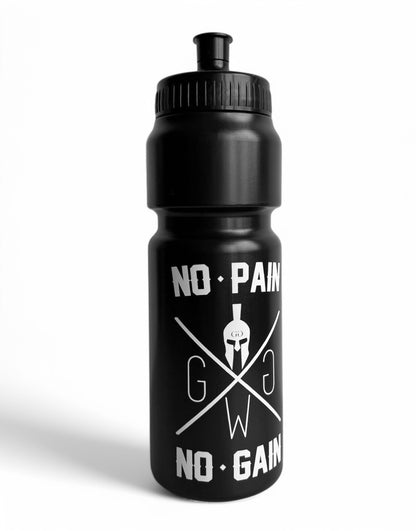 Sport Trinkflasche No Pain, No Gain – Stylische und langlebige Gym Generation Flasche, BPA-frei, spülmaschinenfest, perfekt für Fitness und Alltag.