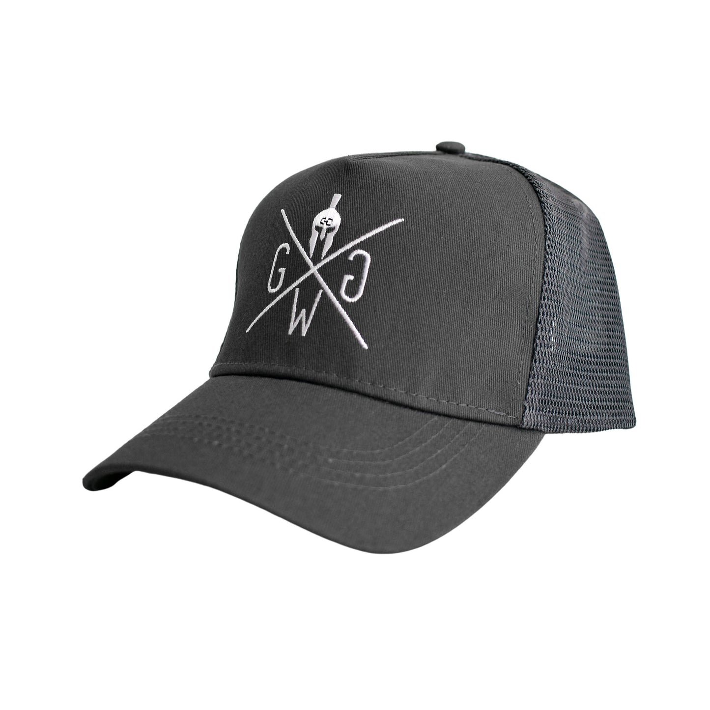 Stylish Gray Trucker Cap - Perfect for Your Gym Workouts