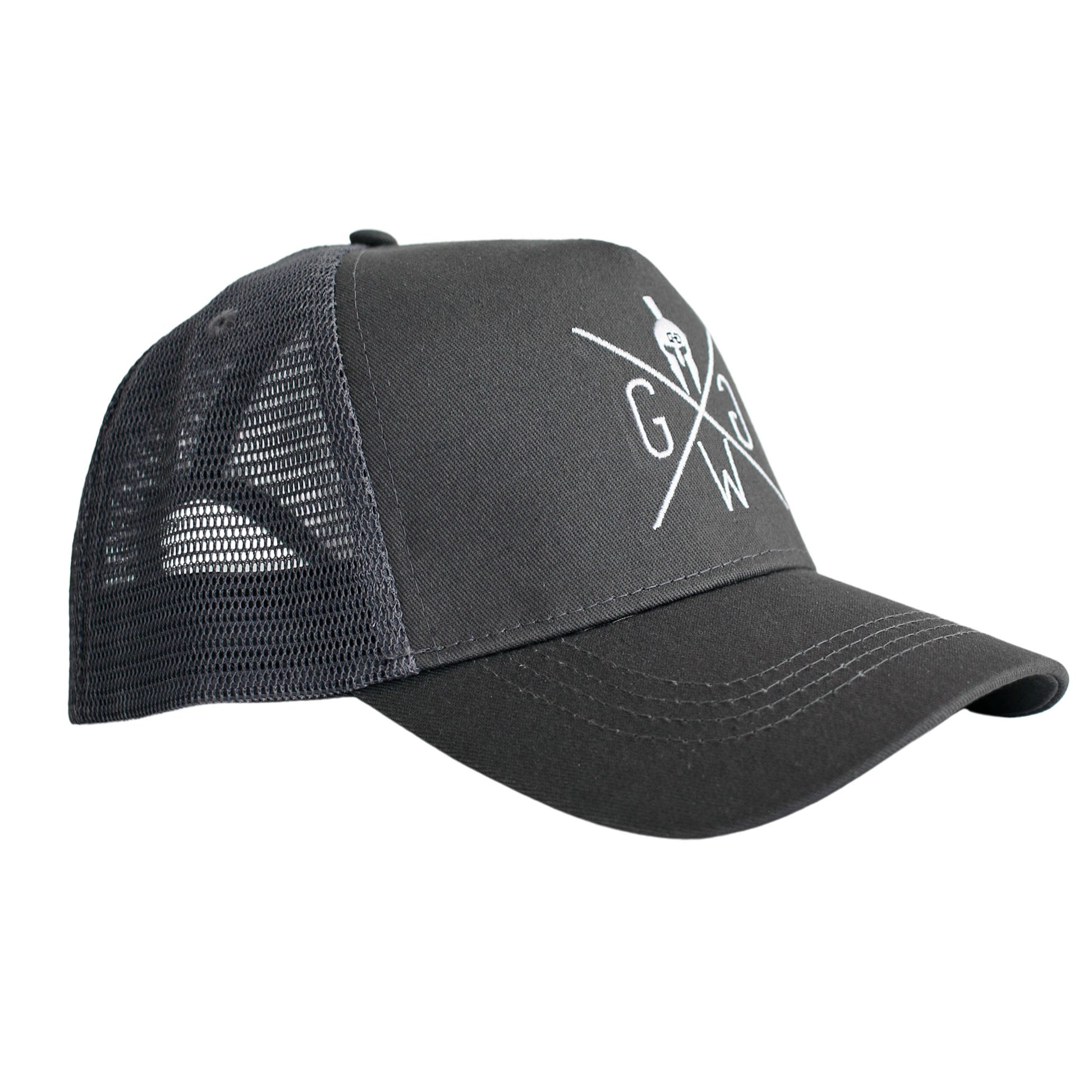 Sporty Gray Trucker Hat - Enhance Your Gym Style