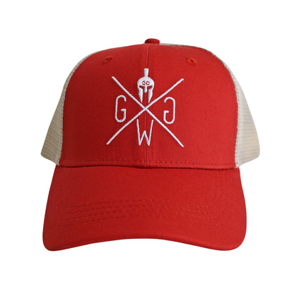 Casquette Venice Trucker rouge