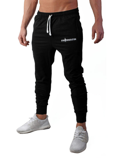 V8 Sporthose für Herren von Gym Generation in klassischem Schwarz mit dezentem Logo, ideal für sportliche Aktivitäten