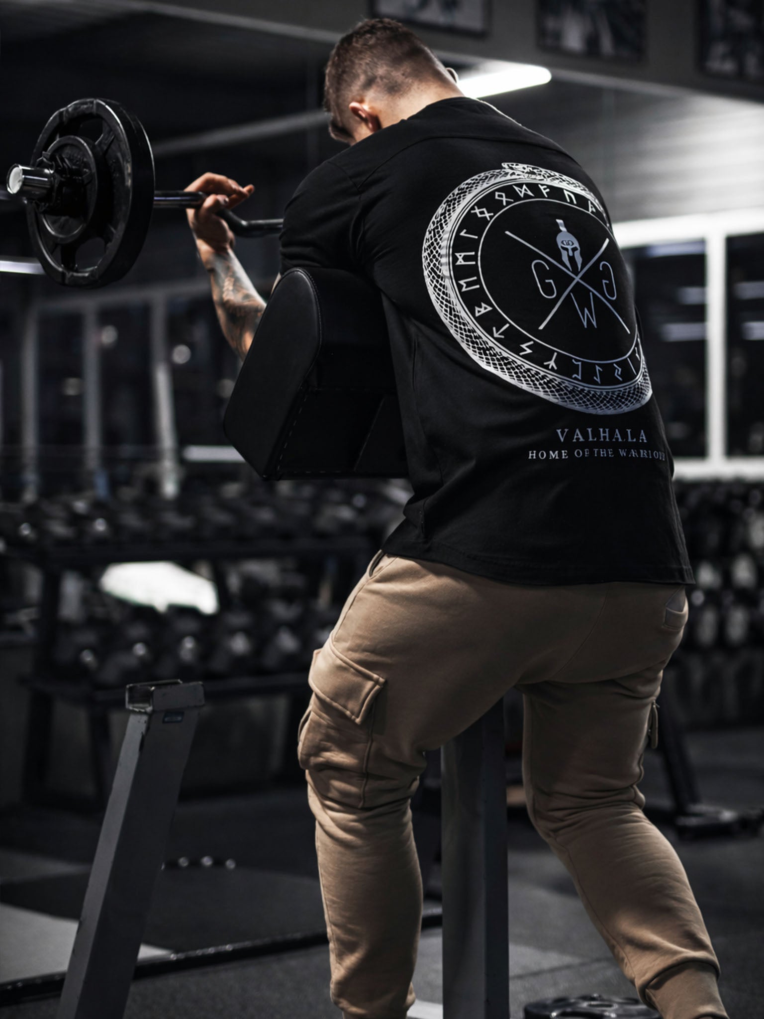 Valhalla Gym T-Shirt Black Premium Gym Shirt – Gym Generation