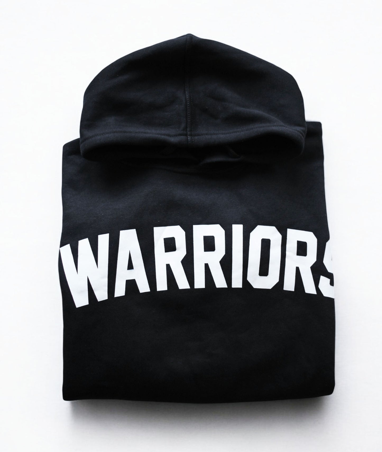 Gym Generation Warriors Hoodie in Schwarz – vielseitiger Herren Pullover mit einzigartigem Spartaner Logo und Warriors-Motiv, ideal für Training und Freizeit.